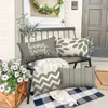 Poduszka wystrój domu okładka zewnętrzna jasnoszare geometryczne lniane dekoracyjne poduszki do sofy do sypialni Sofa łóżko krzesełka