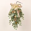 Fleurs décoratives décoration de Noël Décoration de larme Swag Porte artificielle Mur de couronne d'ornement Ornement Home Festival
