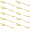 Disposable Flatware 4 Inches Mini Gold Plastic Forks Heavy Duty Fruit Dessert Cutlery Silverware Perfect For Weddings Parties