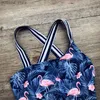 Één-stuks zwemkleding kinderen meisjes uit één stuk print afdrukken badkleding badkleding kinderen zwemmen bikini set badmode kind tankini prinses zwempak y240412