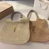 Tote Bag Designer Women Luxury Handbag Raffias Hand-Embroidered Straw Bags High Quality Beach Bag Large Capacity Totes Shopping Bag Shoulder Bags Purs