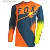 Cykeltröja sätter snabb torr motocrosströja för män nedförsbacke BMX Mountain Bike Breathab Shirtsrvouei Enduro Jersey Ciclismo Hombre L48