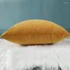 Kussen vaste kleur eenvoudige corduroy cover case Nordic Retro Candy Living Room bank zitdecoratie