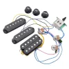 Pickup per chitarra per chitarra per cablaggio di cablaggio precarato 5t1v pickup multi -tipo per St Electric Guitar Blackwhite