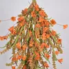 Decoratieve bloemen Thanksgiving Hangende kunstmatige planten Wijnstokken Fall Home Decoratie Outdoor Fake Vake Garland Wedding Party Muur voordeur