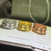 Designer versão alta van anel 925 prata esterlina anel de flores de trevo de quatro folhas com casal de moda de diamante incrustado de 18k para homens e mulheres ygf1