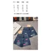 Projektant MM Home 24ss Nowy ręcznik 3D Haftowany litera Wash Water Denim Shorts