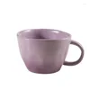 Tassen 330 ml niedliche kreative Stufe Becher Keramikwasserbecher Süßigkeiten Farbe Retro -Stil High Beauty Frühstück Milk Kaffee