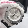 Erkek AP Bilek İzle Royal Oak Ofshore Hassas Çelik 26020 Otomatik Mekanik 42mm Tarih Ekran Zamanlama ve Anti Manyetik Tam Set Erkek Saat