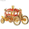 Puzzles 3D Pisecolool 3D Metal Puzzle The Princess Carriage Model Kits Toy pour adolescents Cadeaux de cerveau pour adolescents pour adulte Y240415