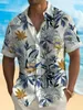 Beach Hawaiian Casual Mens Shirt Outdoor Street Daily Fall Turnown Kort ärmmode Knappad för pojkar 240415