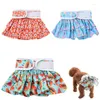 Hundekleidung 3PCs Haustier Windeln Physiologische Hosen Sanitärhöfen |Waschbare weibliche Röcke Shorts hochsaugende Unterwäsche