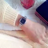 Montre-bracelets Small Sugar Watchs Instagram Style Square Watch Blue Shell Blue Shell Simple Quartz