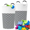 Tvättpåsar 2st korg stor kapacitet smutsig tygpåse fällbar hämma mångsidig klädförvaring behållare för badrum