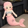 Stuffed Plush Animals Lovely Plush Mermaid Princess Dolls Soft Kids Toys Stuffed Doll for Girl Sleeping Pillow Cushion Cartoon Plush Toy Children Gift L47