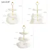new 2024 Detachable Cake Stand European Style 3 Tier Pastry Cupcake Fruit Plate Serving Dessert Holder Wedding Party Home Decor Detachable
