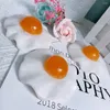 Dekorativa figurer 9-10 cm naturlig läkande ädelsten pocherad äggkristall snidande vit jade och gult kalcit stenhantverk ornament 1 st.