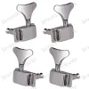 Kablar A Set 4 PCS Chrome Fish Tail -knappar Semiklosed Electric Bass Guitar Tuners Machine Heads Tuning Pegs Keys