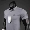 Polos masculinos Mens Polos Camisas de verão Men camisas de pólo casual mangas curtas verão respirável rápido seco j Lindeberg Wear Sports Sports 230620 L49