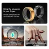 llnuyoah smart ring sleepblood oxygenstress surveillant la fréquence cardiaque pour iOS et Android # 9 # 11 Gold Black 240415