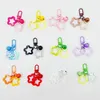 Keychains colhedas colorido resina hollow star chaveiro