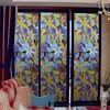 Adesivos de janela Funlife Decorativa Membrana da orquídea do banheiro sem cola Scrub Scrub Selfreen SunSulred Translúcido Filme de vidro opaco translúcido