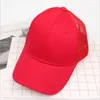 Ball Caps Myzoper 2024 Fashion Couleur solide Mesh Cap