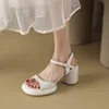 2024 Summer Women Sandals Fashion Elegant Open Toe Soft Sole Gladiator Ladies Outdoor Dress High Heel Sandalias 240409