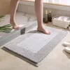Badmattor Supertjock absorberande non slip matta snabb torrt badkar mattor duschrum ingången dörrmatta fluff fiber bekväm