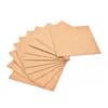 Tavolo tavolo 10pcs 100 x 1 mm Coaster in sughero tappetino quadrato di supporto fai -da -te per la barra della casa mini con colore in legno puro