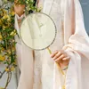 Dekorative Figuren Jin Kesi Handfans Hanfu -Gruppe Fan Ancient Style the weibliche Gebrauchsgebrauch Send Friends Geschenk Quasten Tassel Chinesisch