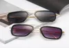 Tony Stark Ion Man Square Sunglasses Trendy Punk Sun Glasses For Men Vintage Metal Frame Retro Shades Gradient Eyeglasses7914365