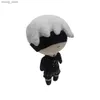 Bambole peluche 23 cm nier automata quadrata enix anime 2b 9s game anime film cartone animato giocattolo giocattolo pluh natalizio per animali da cartone animato regalo Y240415