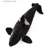 Fyllda plyschdjur Giant Killer Whale Plush Toy Pillow For Kids Bedroom Decoration Soft and Huggble Stuffed Ocean Animal Fish Fluffy Doll L47