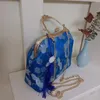 Bolsas de ombro clássicas vintage Japão Flores Shell Lock China Bolsa feminina Bolsas de bolsas Cadeia Mulheres Crossbody