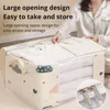 Aufbewahrungstaschen faltbare Tröstertasche große Kapazität Quilt Decke Sortieren von Feuchtigkeitsstaubsicherer Kleidung Pullover Closet Organizer