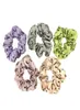 8 colori per ciglia Scrunchies Girl Girl Satin SCRUCHIES Stretchy Elastic Band Capelli Elastico Porta a cavallo da cavallo 100pcs1667688356