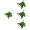 Fiori decorativi 4pcs piante artificiali a quattro foglie Greenery Spring Home for Wedding Festival