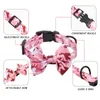 Dog Collars Pet Harness Leash Set Training Walking Leads For Small Cats Dogs Floral Print Collar Adjust Leashes