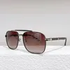 Sunglasses 2024 Cool Driving Italy Style Original Durable Square Pure Titanium Men Outdoor Solar Glasses Women Eyewear Originals