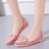 Zapatos casuales dulces para mujeres de verano aliento de verano de malla malla mocasines livianos suaves ballet pisos Bowknot Flowear