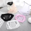 PALANTE FEMMES FEMMES PLUS FULLE Sous-vêtements transparents Couleur solide Fashion Fashion Cozy Perspective Sexy Lingerie Femme Érotique Rapide