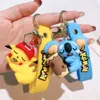 Fashion Cartoon Movie personnage Keychain Rubber and Key Ring pour sac à dos