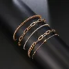 Han World Chain OT Buckle Circle 5-piece Jewelry Instagram Popular Same Style Set Bracelet