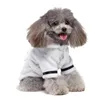 Vêtements pour chien peignoir serviette épaissie de vêtements portables super doux pour les petits chiens fille fille