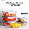 Bento Boxes HOMBERKIN 10 Pack lass Meal Prep Containers lass Food Storae Containers with Lids Airtiht lass Lunch Bento Boxes BPA-Fr L49