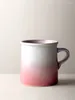 Muggar japansk kaffekopp handpushed retro mugg kreativt vatten enkelt hushåll en handgjorda ugn byte drickware 340 ml
