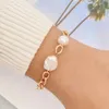 Versione coreana alla moda Bracciale versatile per perle barocche, accessorio di fascia alta per donne