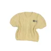 T-shirt Miumiuss Designer Luksusowy moda drukowana koszulka damska wczesna wiosna krótkie rękawa luźna okrągła szyja wszechstronna top