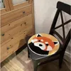 Tapijten schattig panda tapijt 3d wilde dierenhoofd tuft tapijt cartoon pluche stoel kussen voor pallets vloer mat slaapkamer klein bed